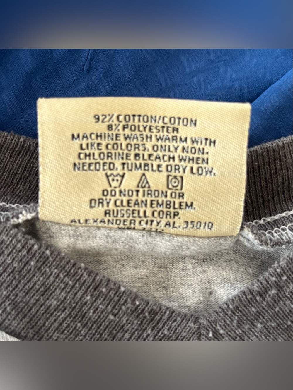 Vintage 90s Russell Athletic Pro Cotton Shirt V-Neck Ringer Made In USA M - Picture 9 of 9